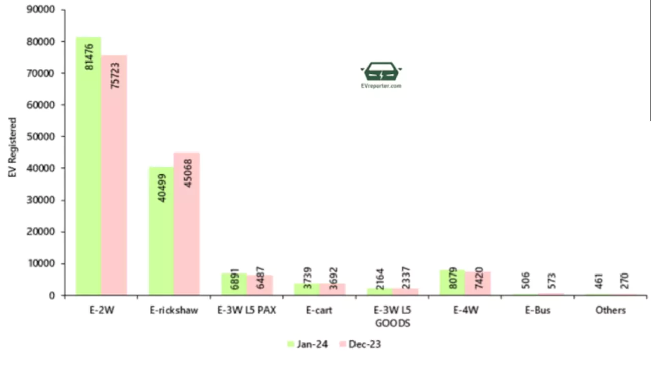 EV Sales of January 2025